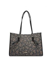 TOUS Torebka 20024369 Brązowy. Brązowe shopper Tous, bez wzorów, ze skóry, bez dodatków. Za 999.99 zł.
