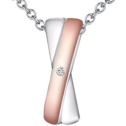 Rafaela Donata Diamentowy naszyjnik srebro wysokiej próby Diament srebro/różowe złoto Naszyjniki 1 ct Damski. Czerwone naszyjniki Rafaela Donata, z brylantem, srebrne. Za 249.99 zł.
