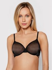 Gossard Biustonosz z fiszbiną Glossies Sheer Moulded 6271 Czarny. Czarne biustonosze Gossard, bez wzorów, z syntetyku. Za 119.99 zł.