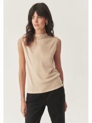 TATUUM Top w kolorze beżowym rozmiar: M. Brązowe topy Tatuum, m, bez wzorów, z wełny, bez kołnierzyka, bez ramiączek. Za 143.90 zł.