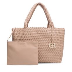Torebka Gino Rossi. Brązowe shopper Gino Rossi, bez wzorów, bez dodatków. Za 299.99 zł.