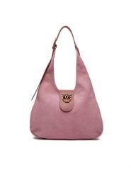 Pinko Torebka Hobo Mini PE 24 PLTT 103275 A0YG Różowy. Czerwone torebki klasyczne Pinko, bez wzorów, ze skóry, bez dodatków. Za 1,749.00 zł.