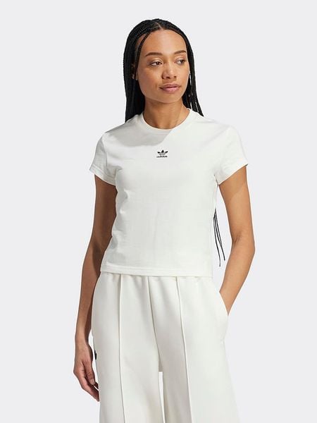 Adidas Koszulka w kolorze białym rozmiar: XL. Białe bluzki Adidas, xl, bez wzorów, z bawełny, bez kołnierzyka, bez ramiączek. Za 105.14 zł.