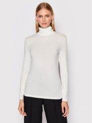 Max Mara Leisure Golf Dede 39460626 Biały Slim Fit. Białe golfy Max Mara Leisure, xl, bez wzorów, z wiskozy, bez ramiączek. Za 449.99 zł.