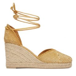 Espadryle Castañer. Brązowe espadryle Castañer, bez wzorów, bez obcasa, bez zapięcia. Za 849.99 zł.