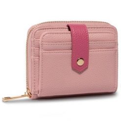 ACCCESSORIES 1W1-032-SS20 Różowy. Czerwone portfele ACCCESSORIES, bez wzorów, ze skóry ekologicznej. Za 39.99 zł.