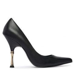 Szpilki Just Cavalli. Czarne szpilki Just Cavalli, bez wzorów, bez obcasa, na szpilce, bez zapięcia. Za 976.99 zł.