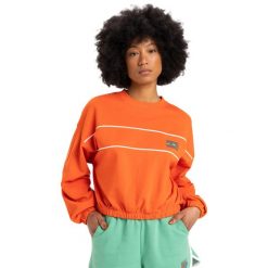 Bluza z okrągłym dekoltem dla Kobiety CROP OVER Pomarańczowy. Brązowe bluzy Quiksilver, m, bez wzorów, z bawełny, bez kaptura. W wyprzedaży za 209.99 zł.