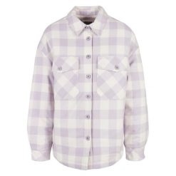 Damska koszula flanelowa Urban Classics Padded. Białe koszule Urban Classics, bez wzorów, bez kołnierzyka, bez ramiączek. Za 253.95 zł.