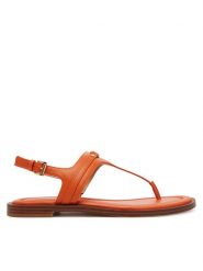 MICHAEL Michael Kors Sandały T-Strap 40S5MAFS4L Pomarańczowy. Brązowe sandały MICHAEL Michael Kors, bez wzorów, ze skóry, bez obcasa, na płaskiej podeszwie, bez zapięcia. Za 459.99 zł.