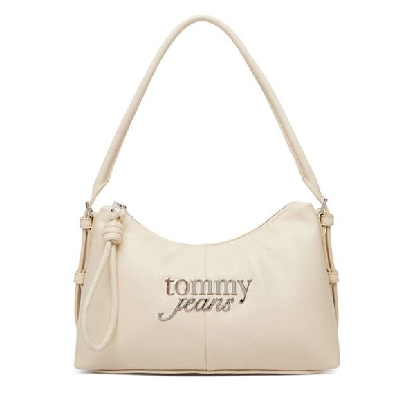 Torebka Tommy Jeans. Białe torebki klasyczne Tommy Jeans, bez wzorów, z jeansu, bez dodatków. Za 252.99 zł.