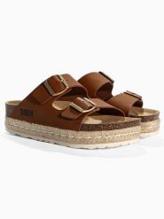 Sunbay Klapki "Orange" w kolorze brązowym rozmiar: 38. Brązowe klapki Sunbay, bez wzorów, z otwartym noskiem, bez obcasa. Za 113.90 zł.