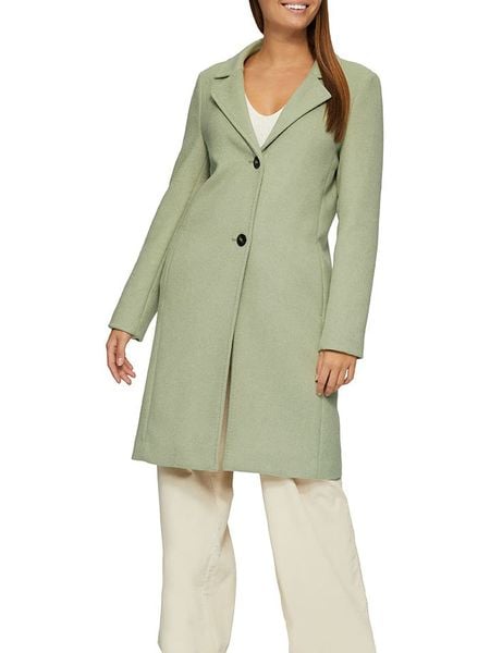 S.Oliver Płaszcz przejściowy w kolorze miętowym rozmiar: 46. Zielone płaszcze S.Oliver, s, bez wzorów, z wełny, bez kaptura. Za 147.56 zł.