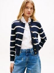 Tommy Hilfiger Kardigan Kobiety Bawełna niebieski, XL. Niebieskie kardigany TOMMY HILFIGER, xl, bez wzorów, z bawełny. Za 479.95 zł.