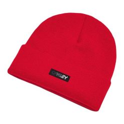 Czapka zimowa damska Oakley B1B Gradient Patch Beanie. Czerwone czapki Oakley, bez wzorów. Za 42.99 zł.