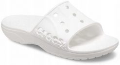 Klapki Dla Dorosłych Crocs Baya II Slide. Czarne klapki Crocs, bez wzorów, z materiału, bez obcasa. Za 99.99 zł.
