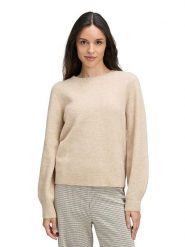CARTOON Sweter w kolorze beżowym rozmiar: 46. Brązowe swetry Cartoon, bez wzorów, bez ramiączek. Za 129.95 zł.