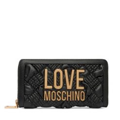 Portfel LOVE MOSCHINO. Czarne portfele Love Moschino, bez wzorów. Za 639.99 zł.