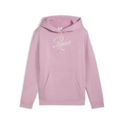Młodzieżowa bluza z kapturem Essentials Script PUMA. Czerwona bluzy sportowe Puma, m, bez wzorów, z kapturem. Za 199.00 zł.