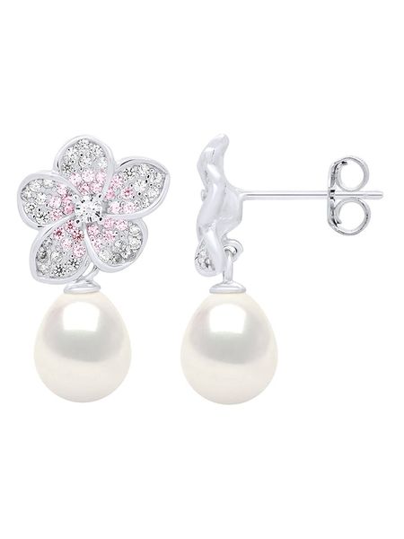 ATELIERS SAINT GERMAIN Srebrne kolczyki-wkrętki z cyrkoniami i perłami rozmiar: onesize. Białe kolczyki ATELIERS SAINT GERMAIN, z cyrkonią, srebrne. Za 295.16 zł.