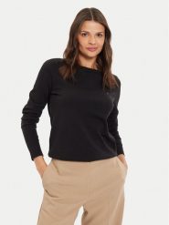 Tommy Hilfiger Sweter WW0WW40099 Czarny Regular Fit. Czarne swetry TOMMY HILFIGER, xxs, bez wzorów, z syntetyku, bez ramiączek. Za 239.99 zł.