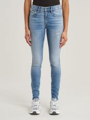 G-Star Dżinsy - Skinny fit - w kolorze niebieskim rozmiar: W32/L30. Niebieskie jeansy G-Star, l, z aplikacjami. Za 238.29 zł.