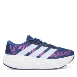Buty do biegania adidas. Niebieskie obuwie sportowe Adidas, bez zapięcia, do biegania. Za 239.99 zł.