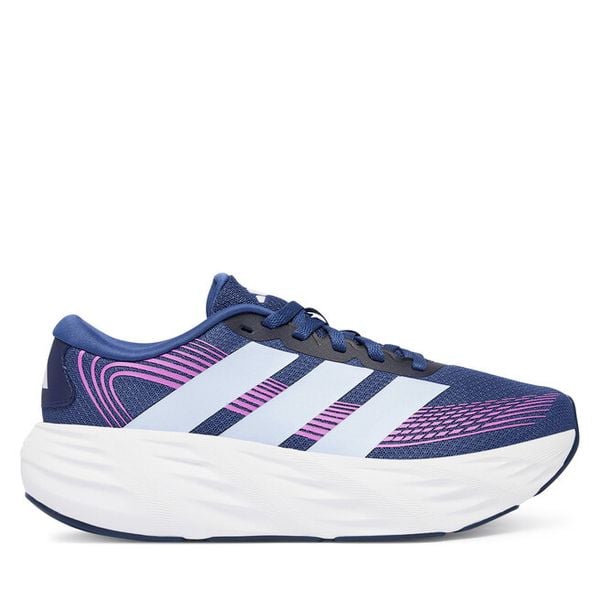 Buty do biegania adidas. Niebieskie obuwie sportowe Adidas, bez zapięcia, do biegania. Za 199.99 zł.