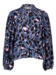 YAS Bluzka w kolorze niebiesko-czarnym rozmiar: 42. Czarne bluzki YAS, bez wzorów, z wiskozy, bez kołnierzyka, bez ramiączek. Za 128.55 zł.