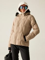 Dare 2b Kurtka narciarska "Glamorize VI" w kolorze beżowym rozmiar: 38. Brązowe kurtki narciarskie Dare 2b, m, bez wzorów, bez kaptura, narciarskie. Za 295.99 zł.
