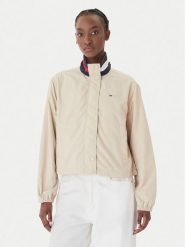 Tommy Jeans Kurtka przejściowa Essential DW0DW20439 Beżowy Regular Fit. Brązowe kurtki Tommy Jeans, xs, bez wzorów, z jeansu, bez kaptura. Za 569.99 zł.