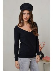 Soft Cashmere Sweter w kolorze czarnym rozmiar: 34/36. Czarne swetry Soft Cashmere, bez wzorów, z kaszmiru, bez ramiączek. Za 145.80 zł.