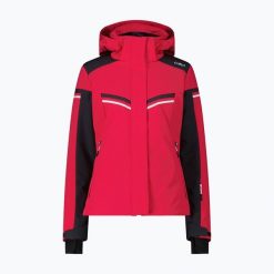 Kurtka narciarska damska CMP 35W0196 Zip Hood. Czerwone kurtki narciarskie CMP, bez wzorów, bez kaptura, narciarskie. Za 769.99 zł.
