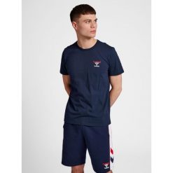 Koszulka Hummel IC Dayton. Niebieskie bluzki Hummel, bez wzorów, z bawełny, sportowe, bez kołnierzyka, bez ramiączek. Za 137.00 zł.