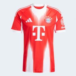Koszulka piłkarska ADIDAS Bayern Monachium 25/26 domowa. Bluzki Adidas, xl, bez wzorów, sportowe, bez kołnierzyka, bez ramiączek. Za 339.99 zł.