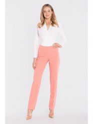 Stylove Spodnie w kolorze łososiowym rozmiar: XXL. Pomarańczowe spodnie materiałowe Stylove, na co dzień, xxl, bez wzorów, z materiału. Za 219.99 zł.