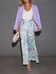 Milan Kiss Spodnie ze wzorem rozmiar: S. Spodnie materiałowe Milan Kiss, s, bez wzorów, z materiału, z podwyższonym stanem. Za 165.99 zł.