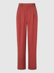 Pepe Jeans Spodnie garniturowe "Berila" w kolorze ceglanym rozmiar: L. Czerwone spodnie materiałowe Pepe Jeans, na co dzień, l, bez wzorów, z jeansu, z podwyższonym stanem. Za 211.31 zł.