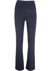 Legginsy z bawełny Flared Leg. Czarne legginsy bonprix, bez wzorów, z bawełny. Za 64.99 zł.