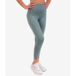 Legginsy Sportowe Damskie Givova Zielone - Oddychające i Elastyczne. Niebieskie legginsy Givova, bez wzorów, z elastanu. Za 132.99 zł.