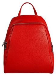Florence Bags Skórzany plecak "Lacona" w kolorze czerwonym - 34 x 28 x 16 cm rozmiar: onesize. Czerwone plecaki Florence Bags, bez wzorów, z materiału. Za 375.11 zł.