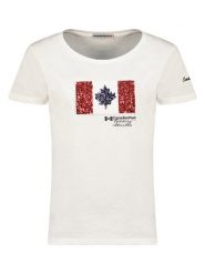 Canadian Peak Koszulka "Jermioneak" w kolorze białym rozmiar: XXL. Białe bluzki Canadian Peak, xxl, bez wzorów, z bawełny, bez kołnierzyka, bez ramiączek. Za 41.98 zł.