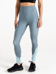 Dare 2b Legginsy sportowe "Power" w kolorze błękitnym rozmiar: 34. Niebieskie legginsy sportowe Dare 2b, bez wzorów, z materiału, outdoorowe. Za 93.07 zł.