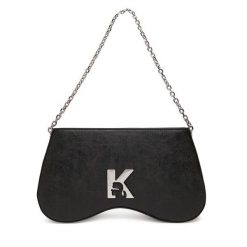 Torebka Karl Lagerfeld Jeans. Czarne torebki klasyczne Karl Lagerfeld Jeans, bez wzorów, z jeansu, bez dodatków. Za 649.99 zł.