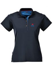 Maul Sport Funkcyjna koszulka polo "Aeschi" w kolorze granatowym rozmiar: 44. Niebieskie koszulki polo Maul Sport, bez wzorów, z materiału, bez kołnierzyka, bez ramiączek. Za 53.17 zł.