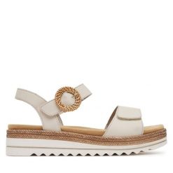 Sandały Remonte. Sandały Remonte, bez wzorów, bez obcasa, na płaskiej podeszwie, bez zapięcia. Za 379.99 zł.