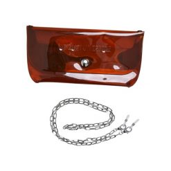 Etui Na Okulary Przeciwsłoneczne Dla Dorosłych Unisex. Brązowe okulary przeciwsłoneczne Urban Classics, bez wzorów, sportowe. Za 55.99 zł.