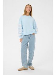 Kaffe Bluza w kolorze błękitnym rozmiar: M. Niebieskie bluzy Kaffe, m, bez wzorów, bez kaptura. Za 136.13 zł.