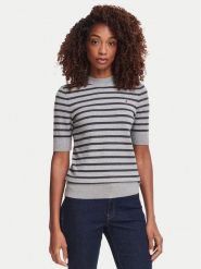 Tommy Hilfiger T-Shirt WW0WW49705 Szary ciemny Slim Fit. Szare t-shirty TOMMY HILFIGER, xs, bez wzorów, z syntetyku, bez kołnierzyka, bez ramiączek. Za 369.99 zł.