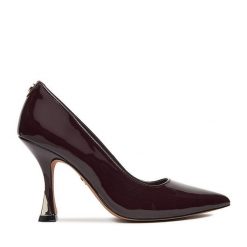 Szpilki Nine West. Czerwone szpilki Nine West, bez wzorów, bez obcasa, na szpilce, bez zapięcia. Za 249.99 zł.